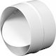 Awenta Round Duct Connector Awenta Ko150-22 Check Valve Ø150mm White