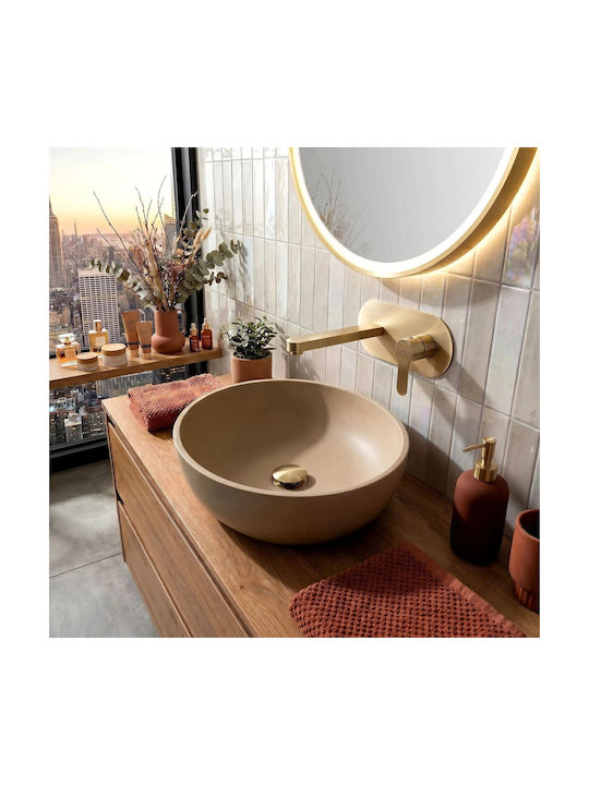 Rea Built-in Mixer & Mouthpiece Set for Bathroom Sink Gold