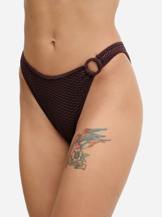 Karl Lagerfeld Bikini Slip Brown B1W46035-2FI