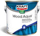 Kraft Wood Aqua Eco Екологична Акрилна Риполин Полиуретанова Бяла Гланцова 0,75 Lt