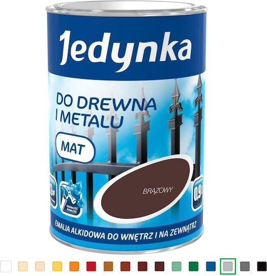 Alkyd Enamel Wood Metal Ash Gray 0.9l 5emal.pop0.9