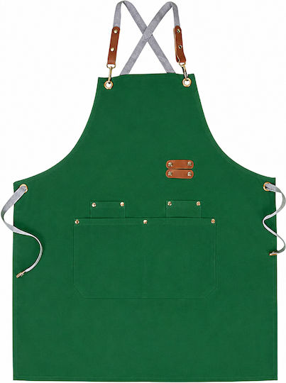 Adiavroxo (Work Aprons & Sleeves) Halat Barista / Barman / Ospătar Verde