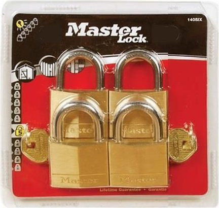 Master Lock Lacăt Potcoavă cu Cheie 4 Bucăți