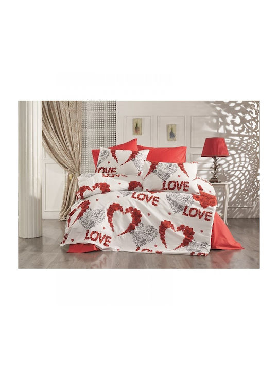 Dimcol Duvet Cover Double 220x240 Pathos White