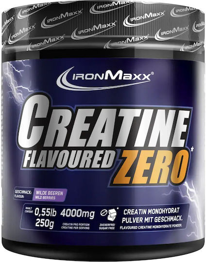 IronMaxx Креатин Flavoured Zero Монохидратна Креатин 4500мг с Вкус Wild Berries 250гр