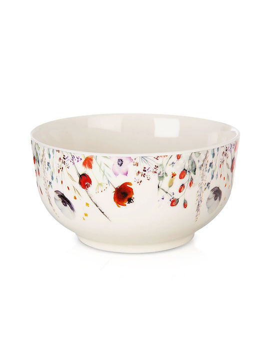 Orion Round Porcelain White Serving Bowl with 13cm Diameter