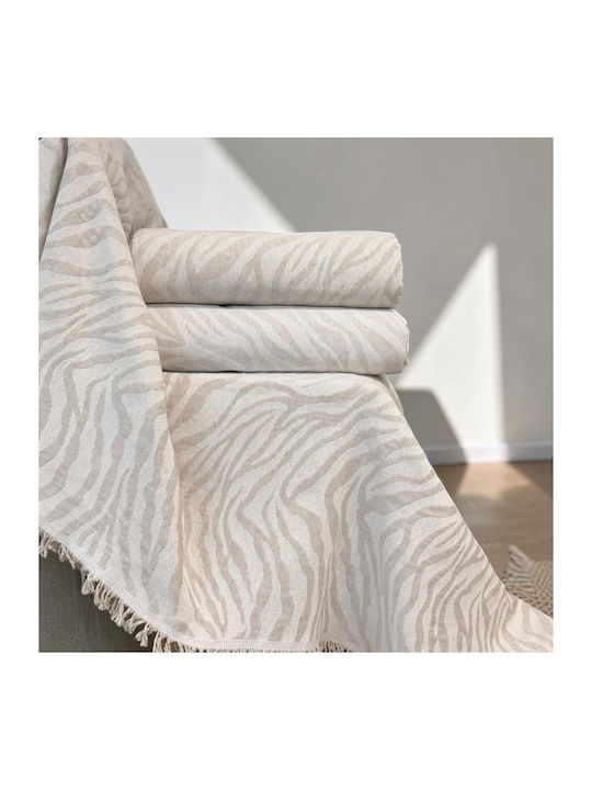 Linea Home Savanna Ριχτάρι Πολυθρόνας 180x160εκ. Εκρου