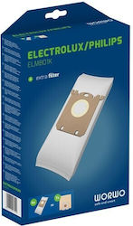 Worwo Торбички За Прахосмукачка 4 Броя Съвместими С Прахосмукачка Electrolux / Philips
