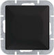 Abex Recessed Wall Switch Black