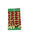 Set 24 Christmas Tree Bows Red-gold 5 X 6 Cm Polyester Alista Home
