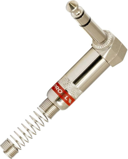 Proel S-240s Μονοφωνικό Αρσενικό Bύσμα Καρφί 6.3mm Γωνία