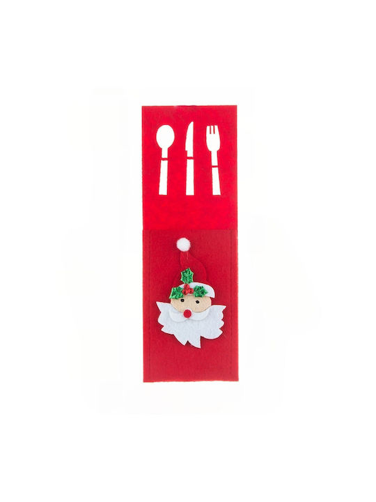 Alista Home Fetă Pentru Masa De Crăciun Suport Pentru Tacâmuri Moș Crăciun 25x8.5cm