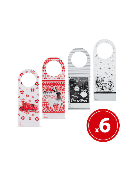 Alista Home Set Suporturi Pentru Băuturi Roșii De Crăciun 16x6cm 6 Bucăți