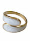 Tatu Moyo Women's Ring with Enamel Made of Steel