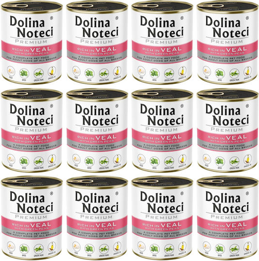 Dolina Noteci Premium Rich Wet Dog Food in Cans Diet 12x800gr