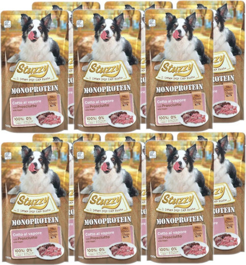 Stuzzy Hrana Umedă Pentru Câini Dietetică Cu Carne De Porc Și Carne 12x150gr