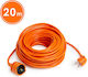 Alista Home Cabluri de Prelungire Prelungitor Cablu cu Lungime 20m Diametru 3 x 1.5mm² și Împământare