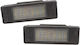 Citroen Berlingo C2 C3 C4 C5 Ii C6 C8 Evasion Jumpy Led License Plate Lights 2 Pcs Set