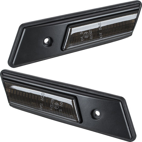 Bmw 7 E32 85-94 Led Side Turn Signal Smoked Dynamic 2 Pcs Set