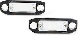 Volvo C30 S40 S60 S80 V50 V70 Xc60 Xc70 Xc90 Led License Plate Lights 2 Pcs Set