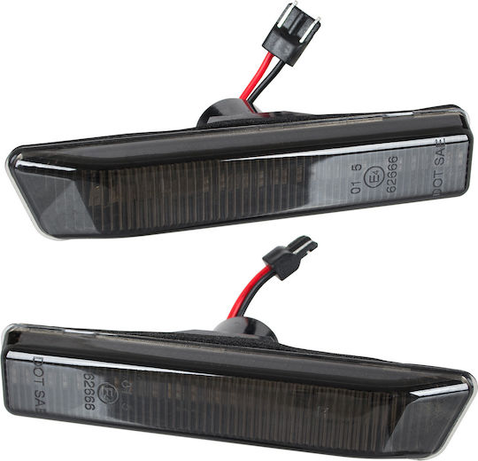 Bmw 3 E36 Fl 96-99 Led Side Turn Signal Smoked Dynamic 2 Pcs Set