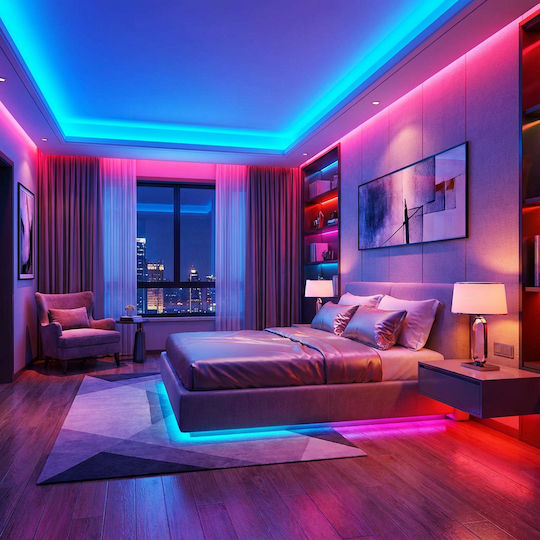 Alista Home Bandă LED RGB Rezistentă la Apă 3m cu Telecomandă