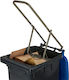 Relaxdays Trash Compactor Brown Bin Brown 41x95x35 Cm