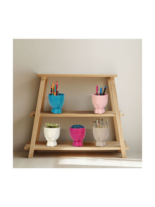Ghiveci De Flori Decorativ Față 10 Cm 5 Culori Pastel Depozitare Plante Decor Interior