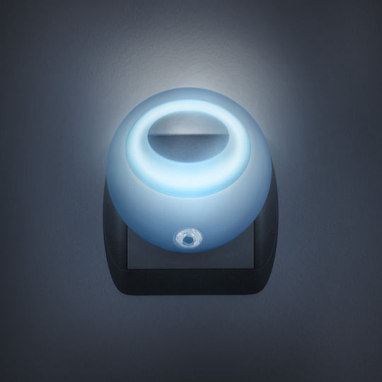 Lampă de Veghe LED cu Senzor de Lumină 1W 230V Pornire/Oprire Automată Albastră