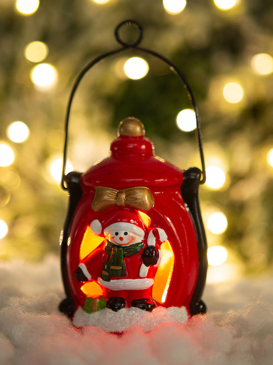 Led Lantern Christmas 7.5x11.5cm Santa Claus Snowman Model Warm Light