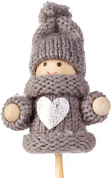 Weihnachtsdekoration Skandinavischer Elf Auf Stock 50 Cm Textilfigur Topf Innenraumdekoration