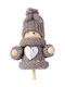 Decorațiune De Crăciun Elf Scandinav Pe Băț 50 Cm Figurina Textilă Ghiveci Decor Interior