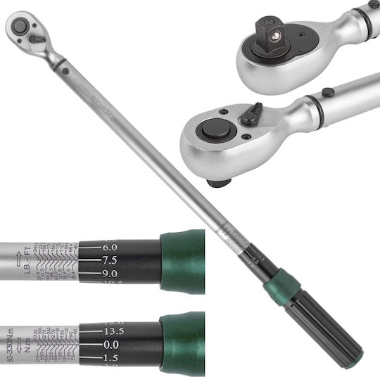 Rockforce Cheie Dinamometrică Cu Patrat 1/2" Cuplu 330-330 Nm Cu Lungime 59 Cm