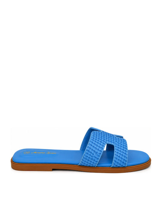 Damen Flache Sandalen Blau SM-MRS-F17-26SA-Blau