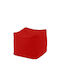 Multifunctional Bean Bag Chair Waterproof Red 45x45x45cm