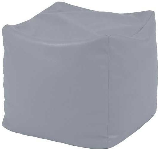 Fotolii Puf Scaun Impermeabil Gri 40x40x40cm Polimorfic