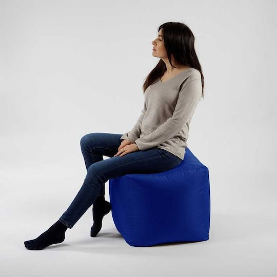 Multifunctional Bean Bag Chair Waterproof Royal Blue 45x45x45cm