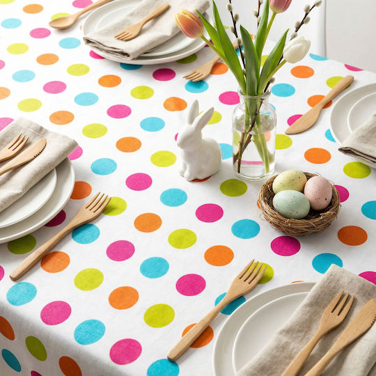 Easter Tablecloth 132x178 Cm Flannel Washable Festive Table Decor Indoor Outdoor