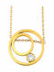 Theodora's Jewellery Necklace From Gold Plated Steel JT-K23100-Gold