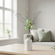 Branch Ornament Eggs Green 28x16 Cm Table Decor Vase Reusable