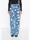Women's Fabric Trousers in Relaxed Fit Blue
