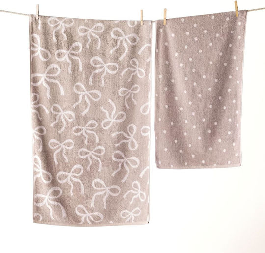 Kentia Bath Towel Set 2pcs Versus Ecru-white Weight 550gr/m²