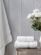 Nima Bath Towels Set 3 Pieces Aveline White Weight 450gr/m²