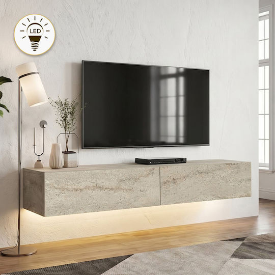 Aristo Επιτοίχιο με Φωτισμό Led Travertine 135x31.6x25εκ. Aristo Επιτοίχιο με Φωτισμό Led Travertine 135x31.6x25εκ.