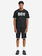 Pantaloni Scurți Bărbați Sport Set Negru/Alb