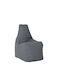 Puf Sessel Dunkelgrau 50x40x55cm