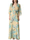 Summer Maxi Shirt Dress Yellow
