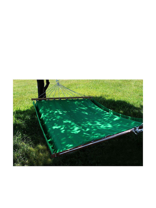 SteweHome Hamac Dublu Material Textil Verde 120x180cm SteweHome Hamac Dublu Material Textil Verde 120x180cm