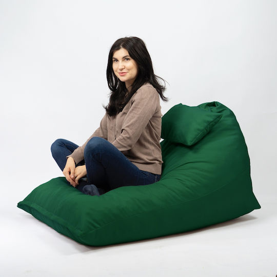 Fotolii Puf Bolster Impermeabil Verde Smarald 130x100x80cm