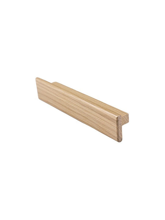 Finetto Furniture Handle Made of Oak Wood with Hole Centers 128mm 273-UPR0066#12